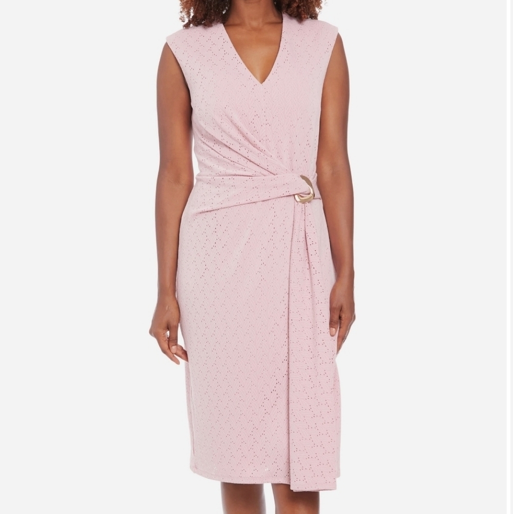 London times Pink Sleeveless Dress Sz 4 New